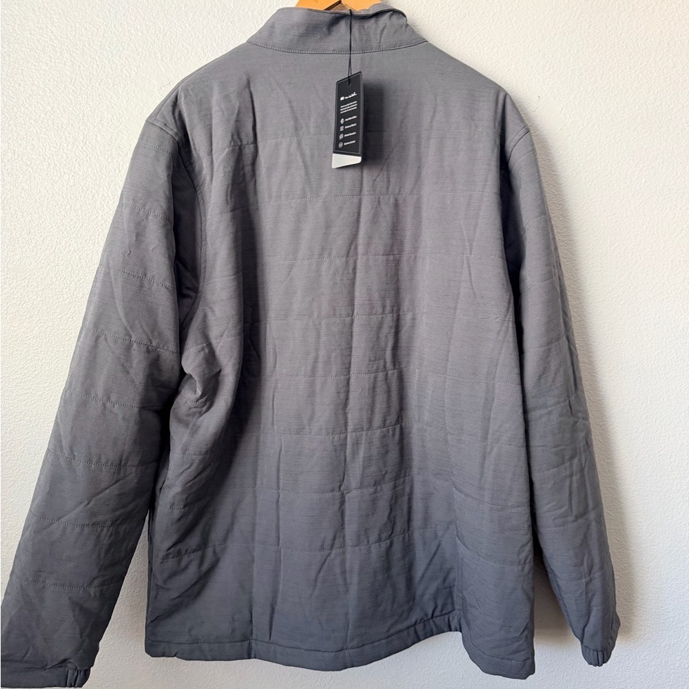 Travis Mathew Cabin in The Woods Jacket Mens Sz X-Large Heather Quiet Shade Gray - Picture 6 of 15